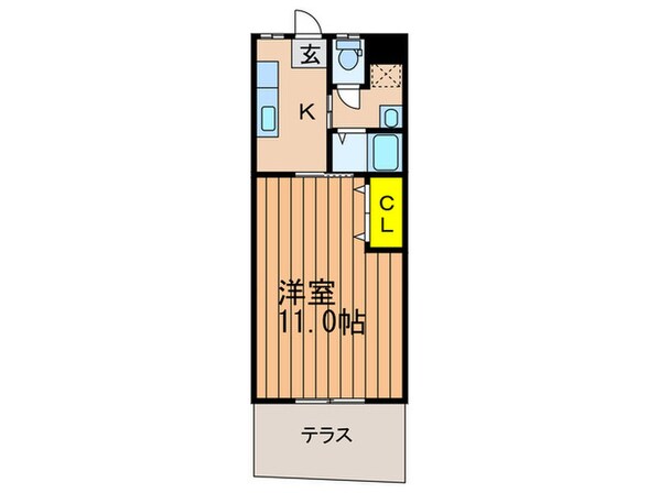 西村ハイツの物件間取画像